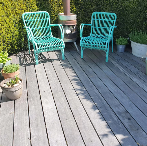 decking garden accoya